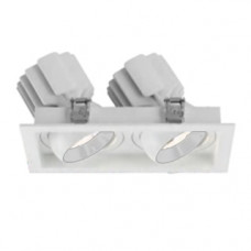 Светильник MS-VORTEX-BUILT-S250x140-2x30W Warm3000 (WH-WH, 30 deg, 230V) (Arlight, IP20 Металл, 5 лет)