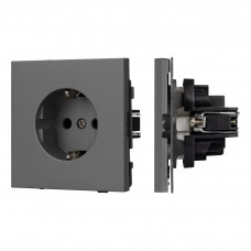 Механизм электрической розетки SCT-TENDO-MEU1-SFPL-GR (230V, 16A) (Arlight, -)