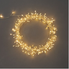 Гирлянда светодиодная Роса Фейерверк с контроллером 20м, 500LED, ТЕПЛЫЙ БЕЛЫЙ, IP20, на катушке NEON-NIGHT