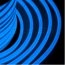 Гибкий Неон LED - синий, оболочка синяя, бухта 50м